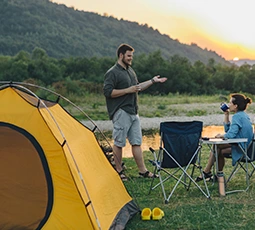 Camping à la montagne